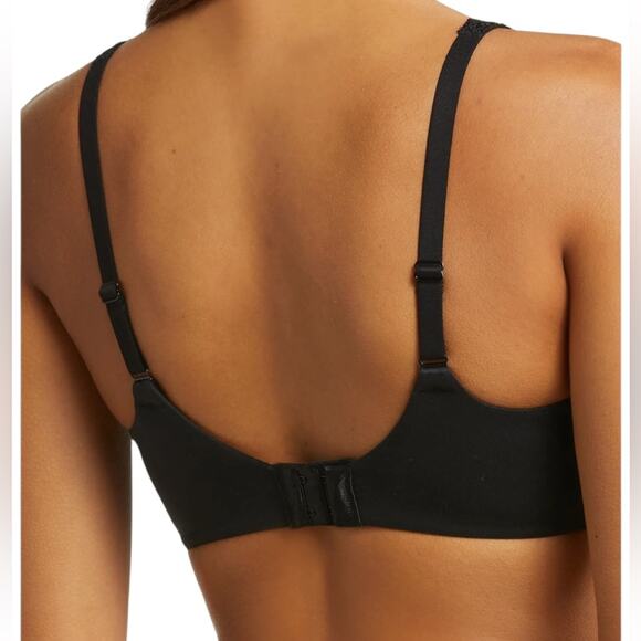 ^NWOT Wacoal Women's Softly Styled Wire Free T-Shirt Black Bra – Sz 34DDD - Picture 2 of 10